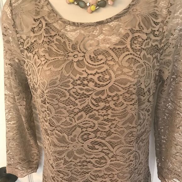 NWT Piperlime Collection Brown Lace Dress! ❤️ - Picture 6 of 7